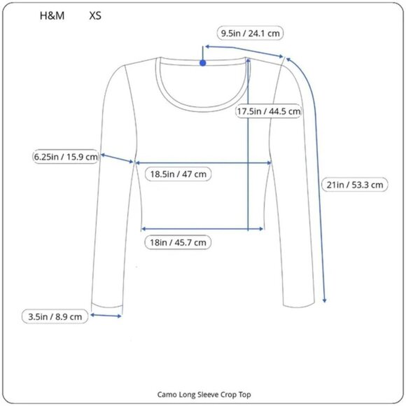 H&M Green Black and Cream Camo Printed Cropped Sweatshirt XS - Picture 16 of 16